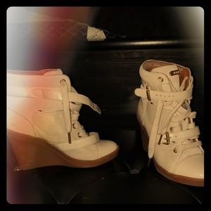 Michael Kors wedge booties